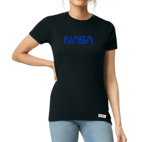 Playera Mujer Nasa Worm Blue