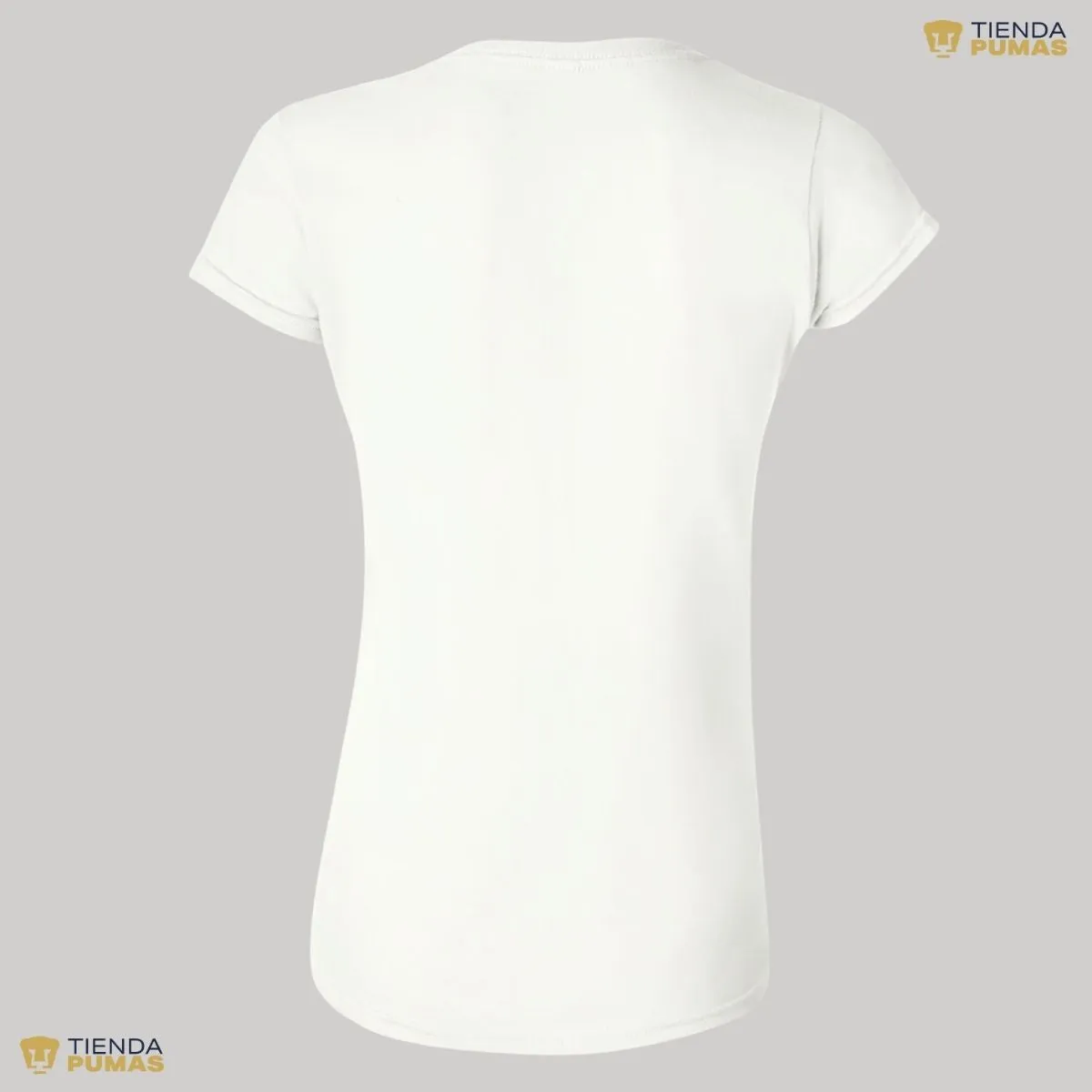 Playera Mujer Pumas UNAM Azul Logo Vinil