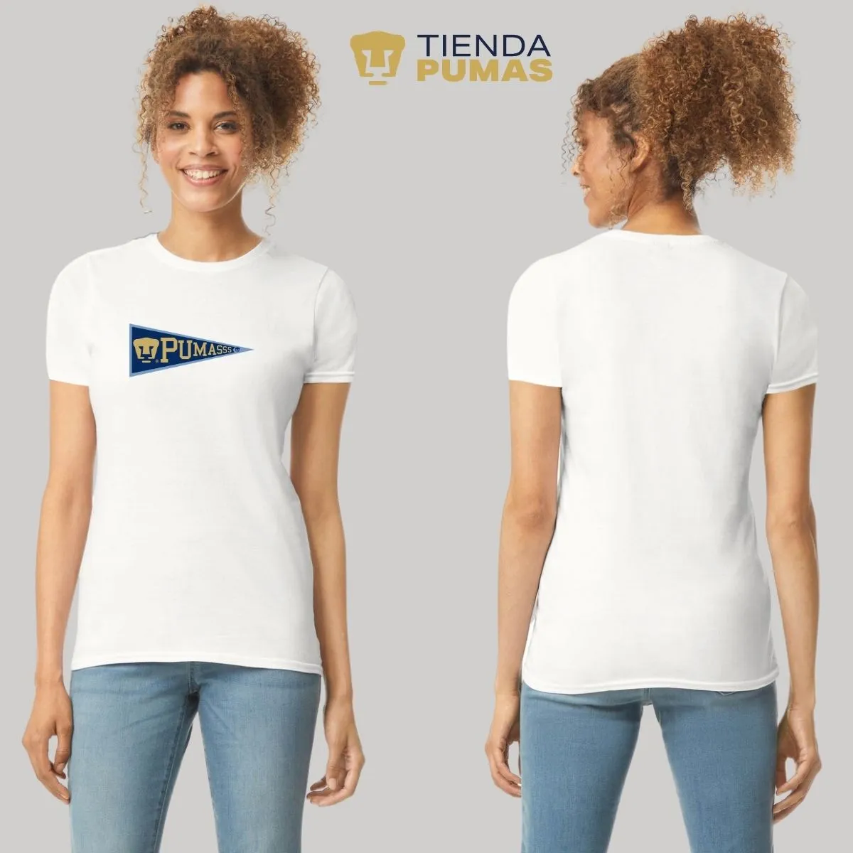 Playera Mujer Pumas UNAM Banderín