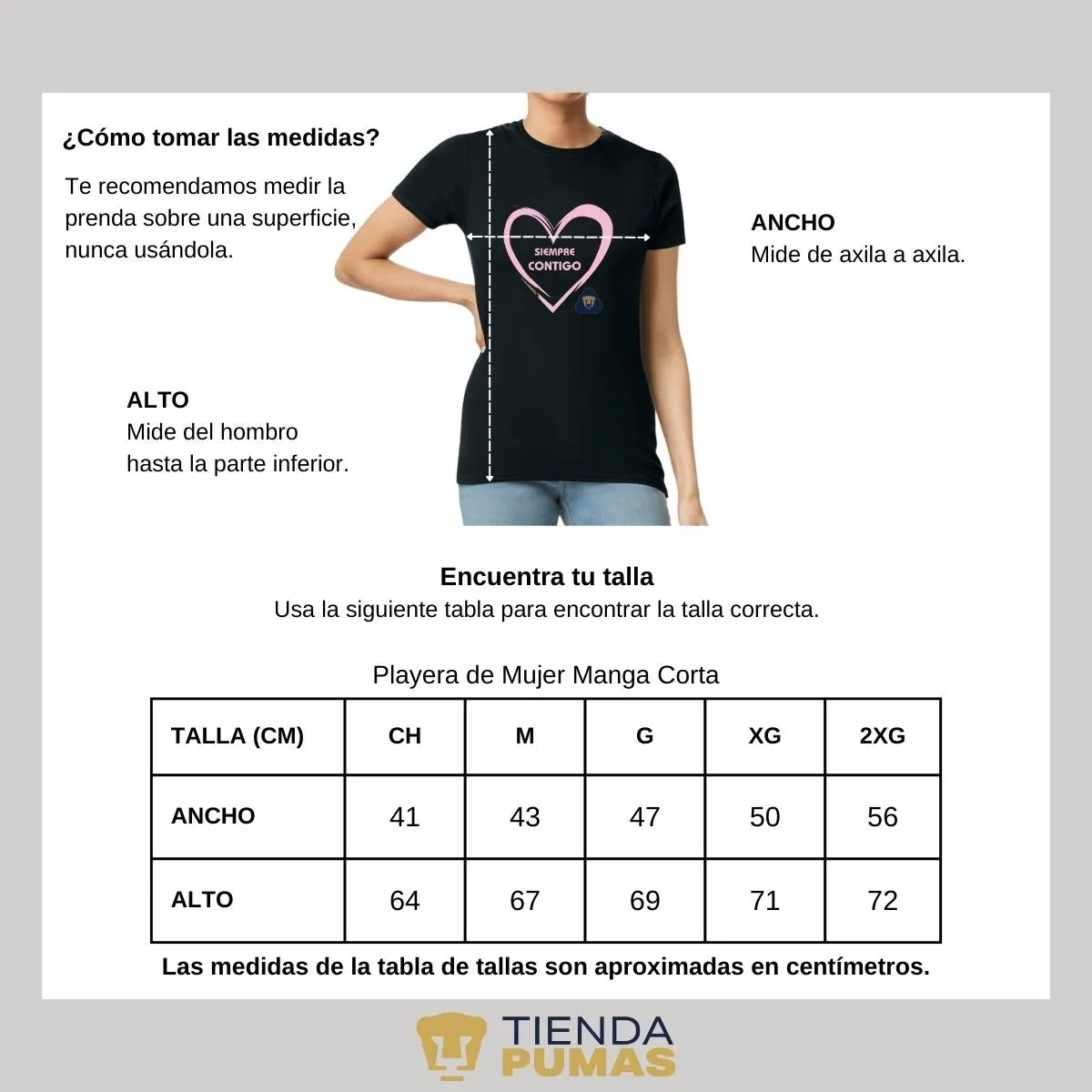 Playera Mujer Pumas UNAM Contigo 2