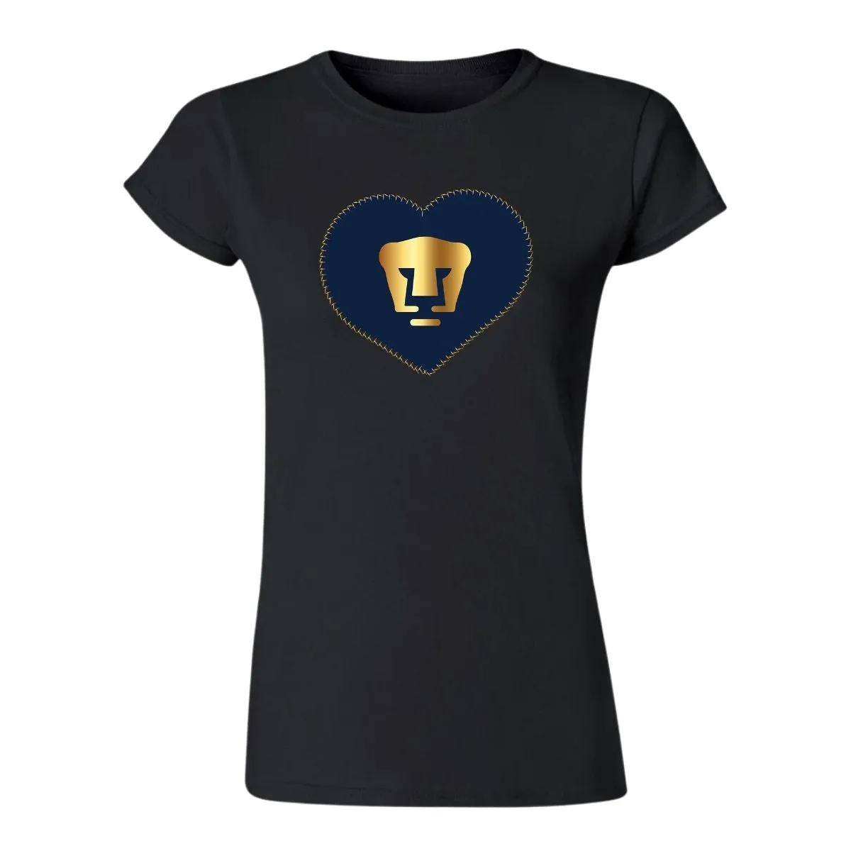 Playera Mujer Pumas UNAM Corazón bordado 2