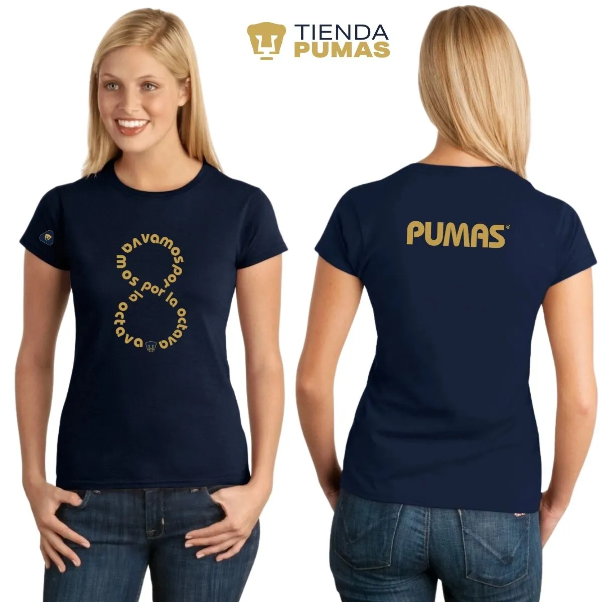 Playera Mujer Pumas UNAM octava