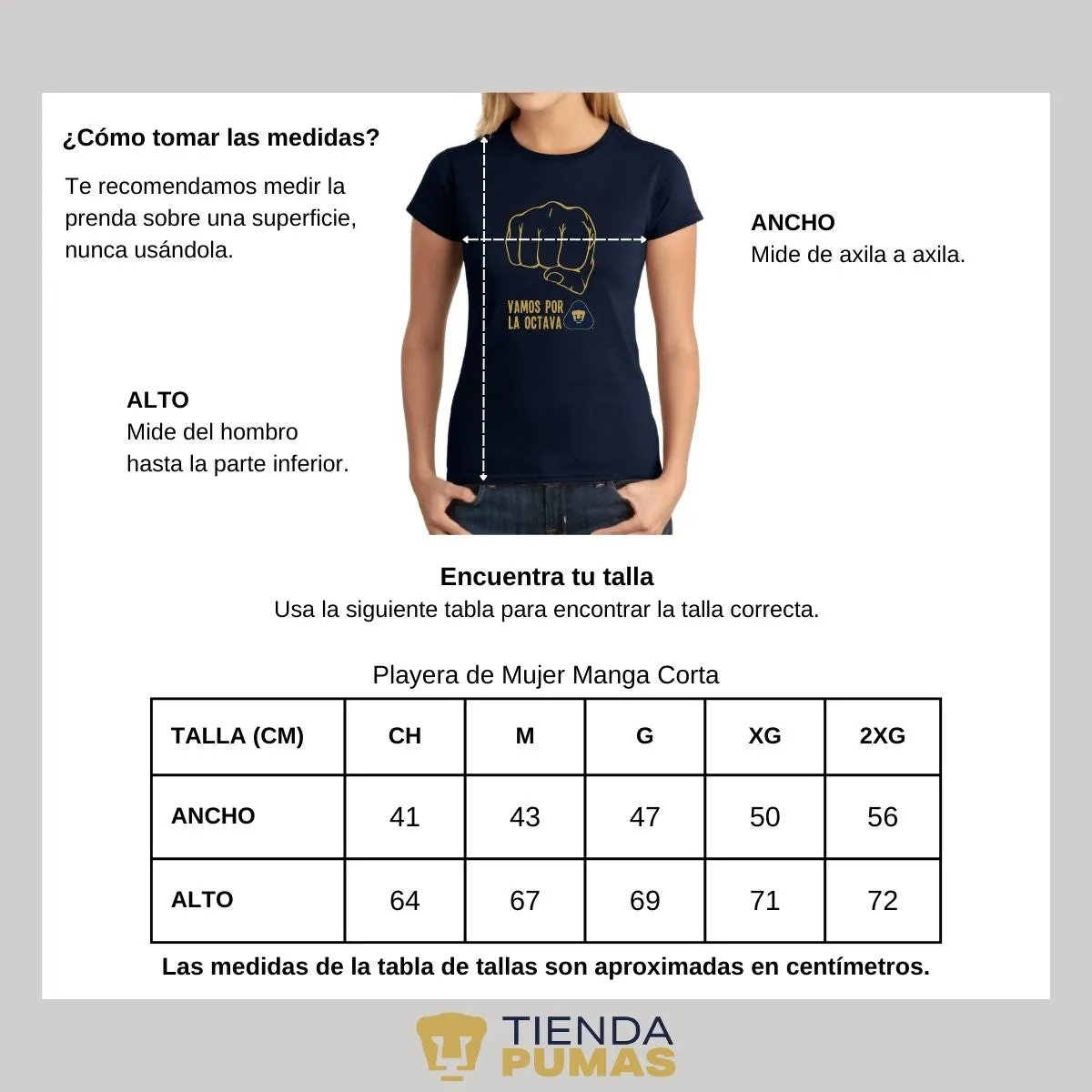 Playera Mujer Pumas UNAM puo