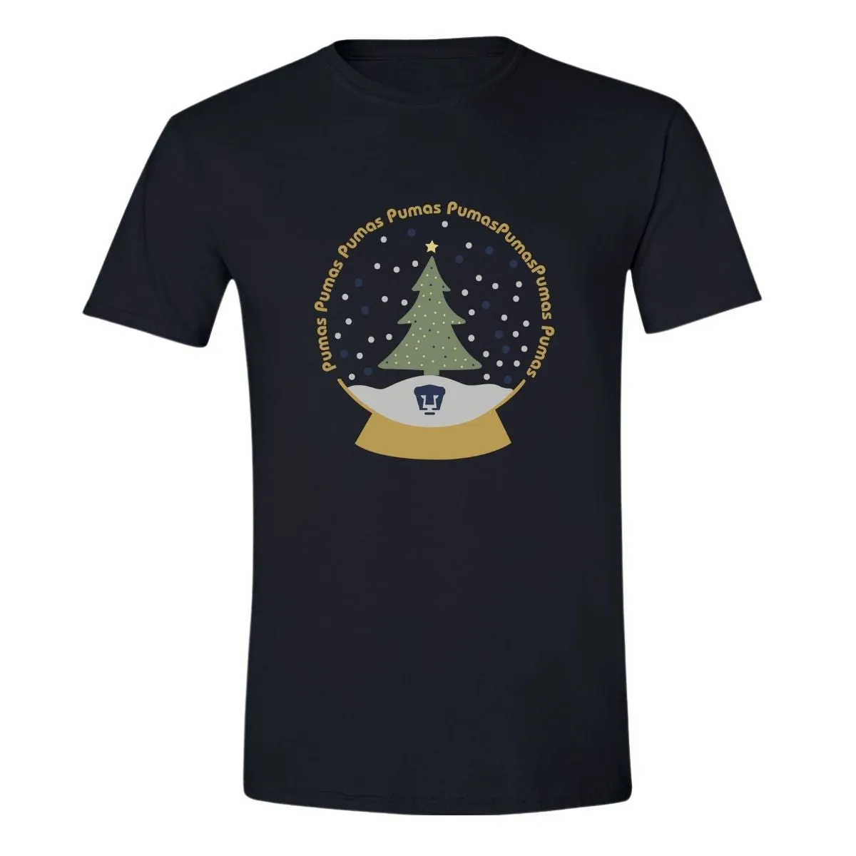 Playera Navidea Hombre Pumas UNAM Nieve