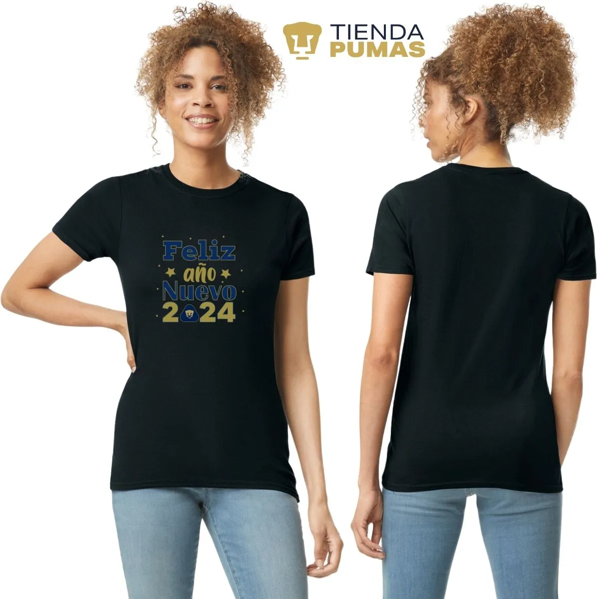 Playera Navidea Mujer Pumas UNAM Feliz Ao Nuevo