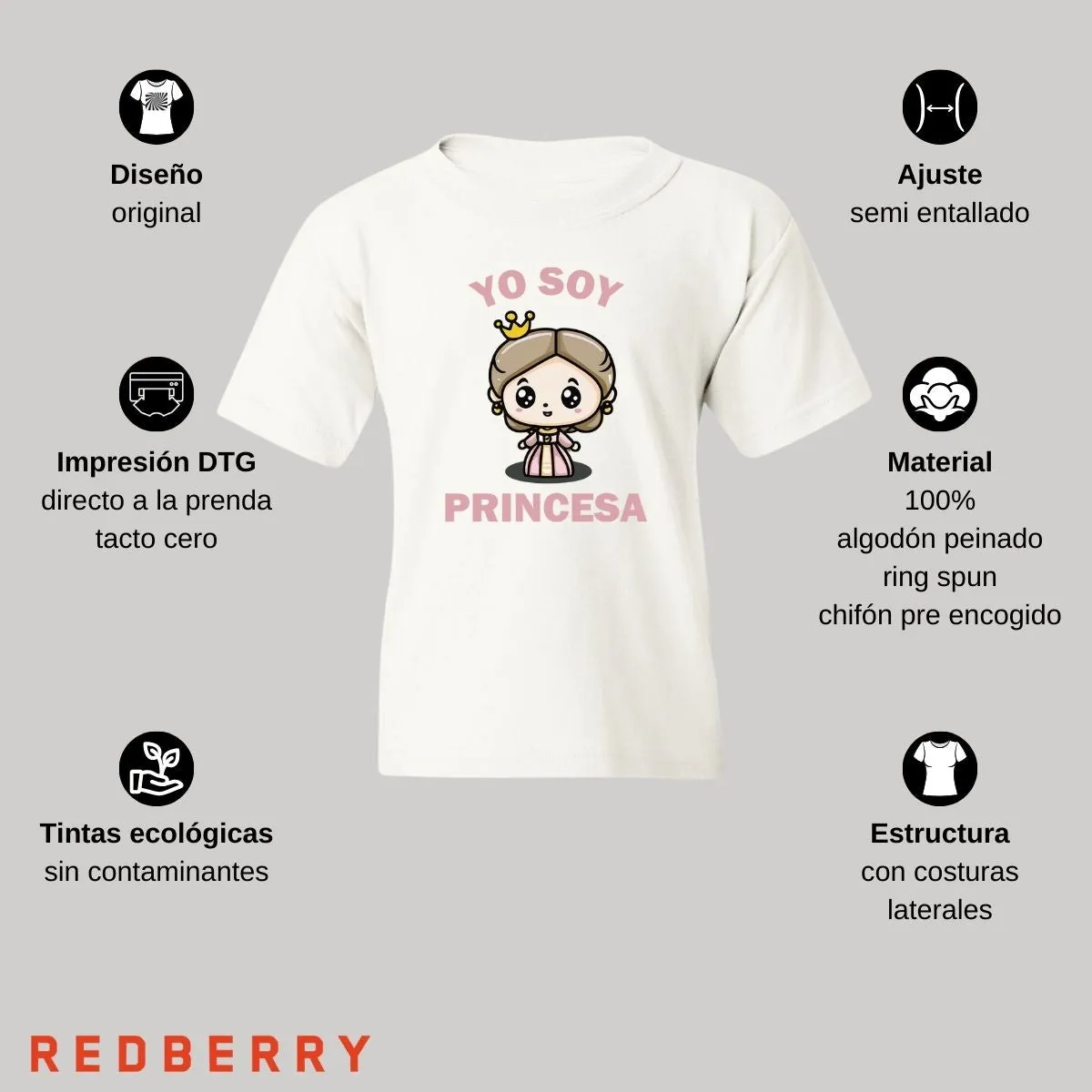 Playera Nia Yo soy princesa