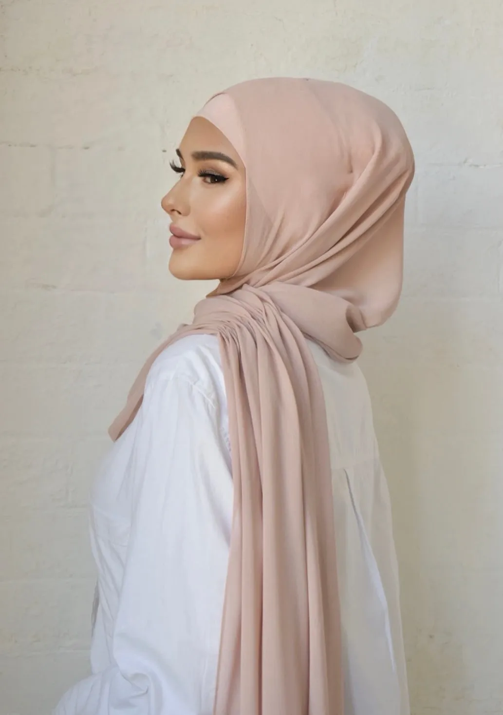 Pre-designed side stitch hijabs