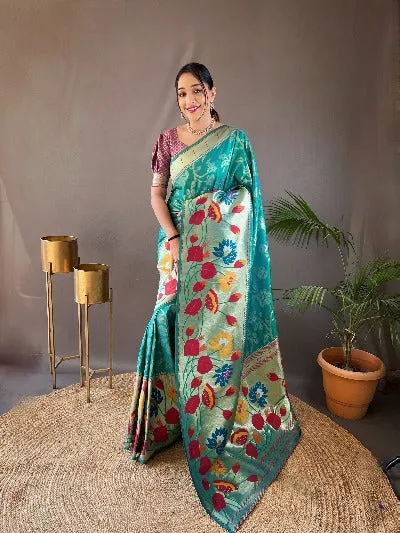 Pure Kanjiveram Zari Weaving Soft Silk Saree