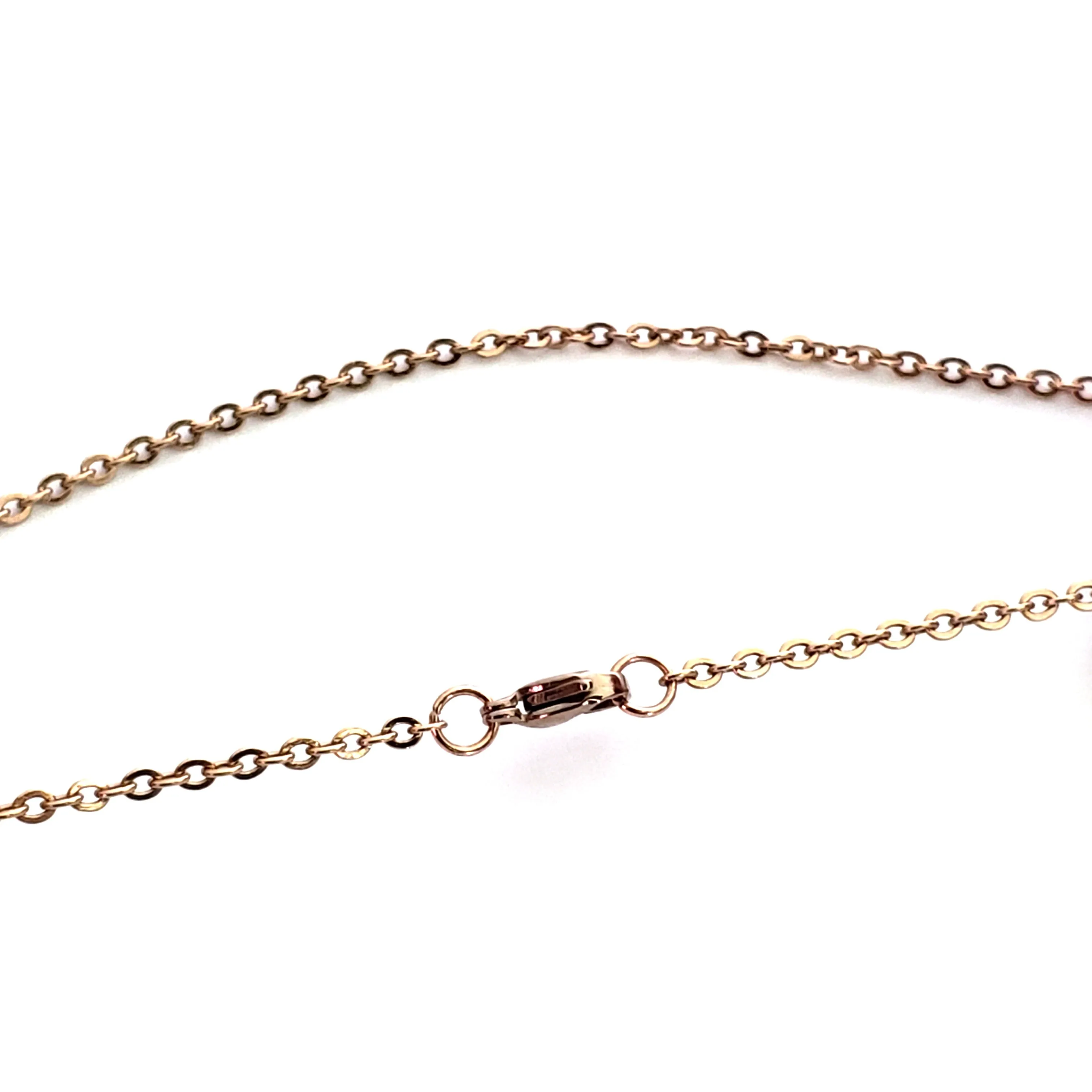 Rose Gold Stainless Chain, 3x2.5mm Flattened Oval Links, Bulk 20 Meters on a Spool, #1904 RG