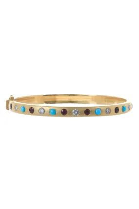 Ruby Gypsy Bangle Bracelet