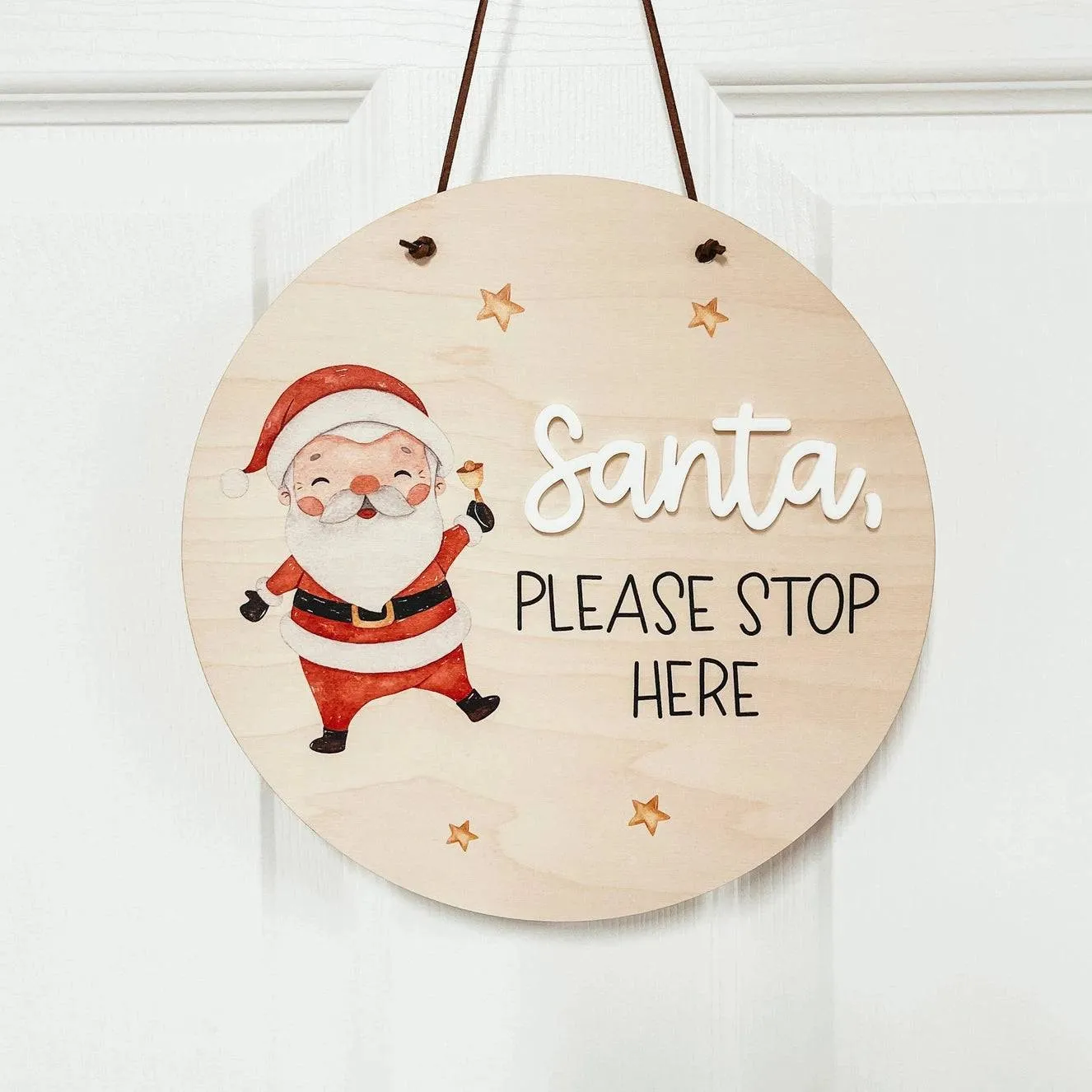 Santa Please Stop Here Mini Sign (SALE)