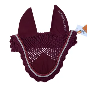 Schockemohle 'Neo Star' Fly Veil in Merlot - Warmblood