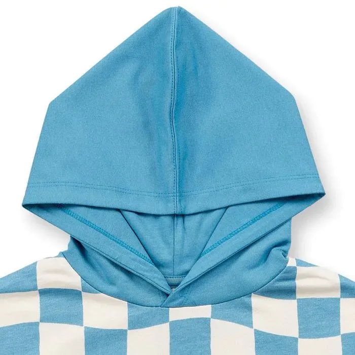 Sense Organics Blue Checker Liam Hoodie