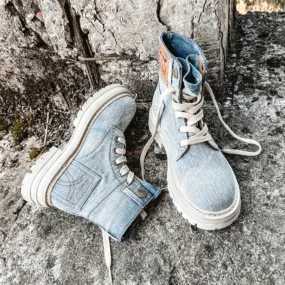 Spring BlueCanvas Comfort Boots