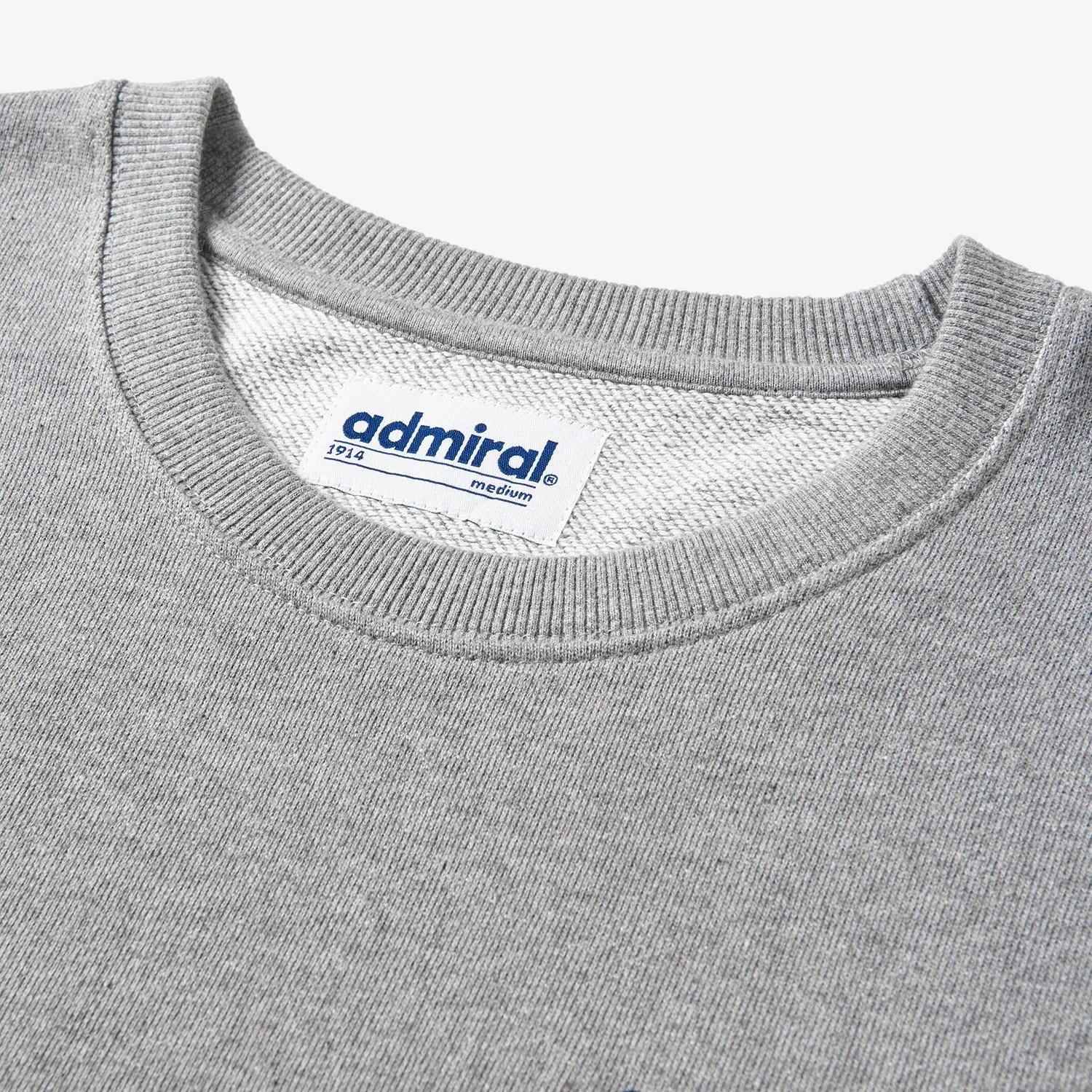 Stamford Embroidered Sweatshirt - Grey Marl