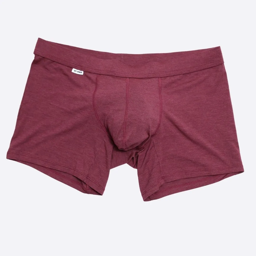 The Burgundy Heather Boxer Brief