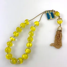 Vintage Greek Prayer Worry Beads Yellow