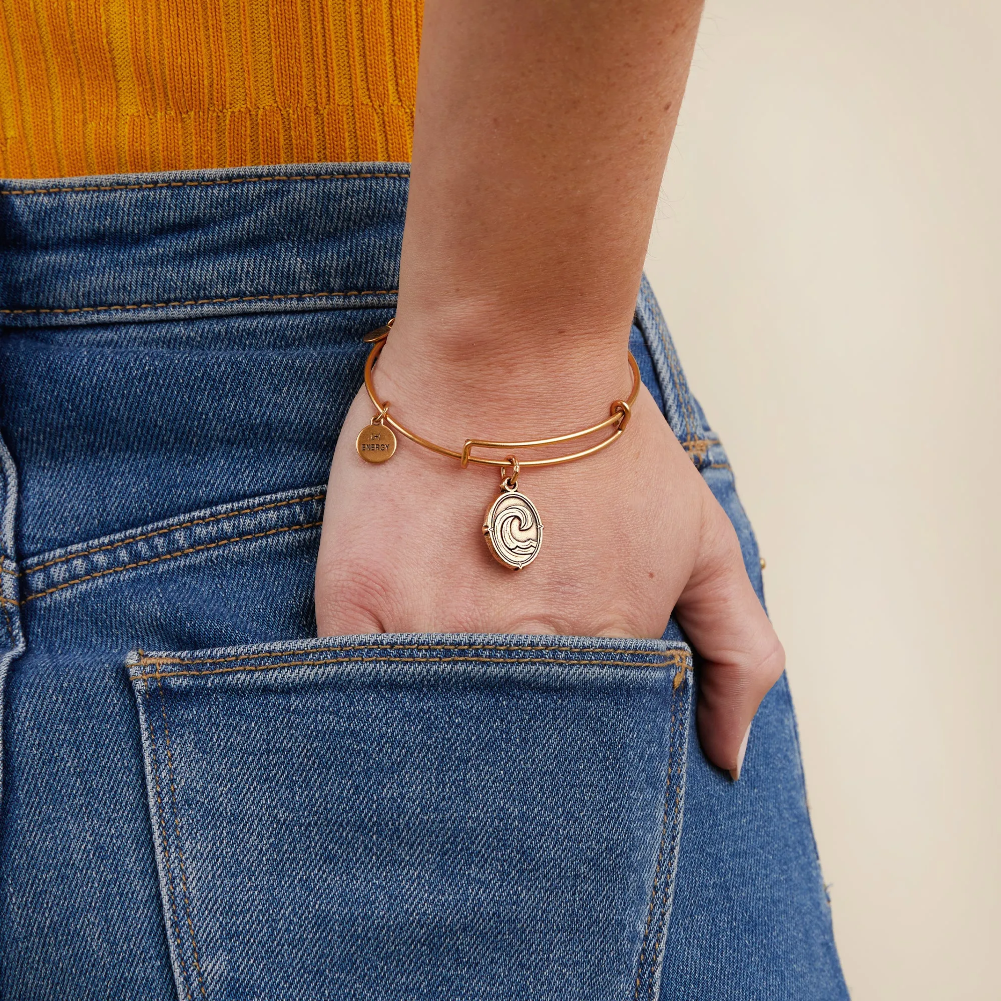 Wave Charm Bangle, 'Roll with the 'Tides'