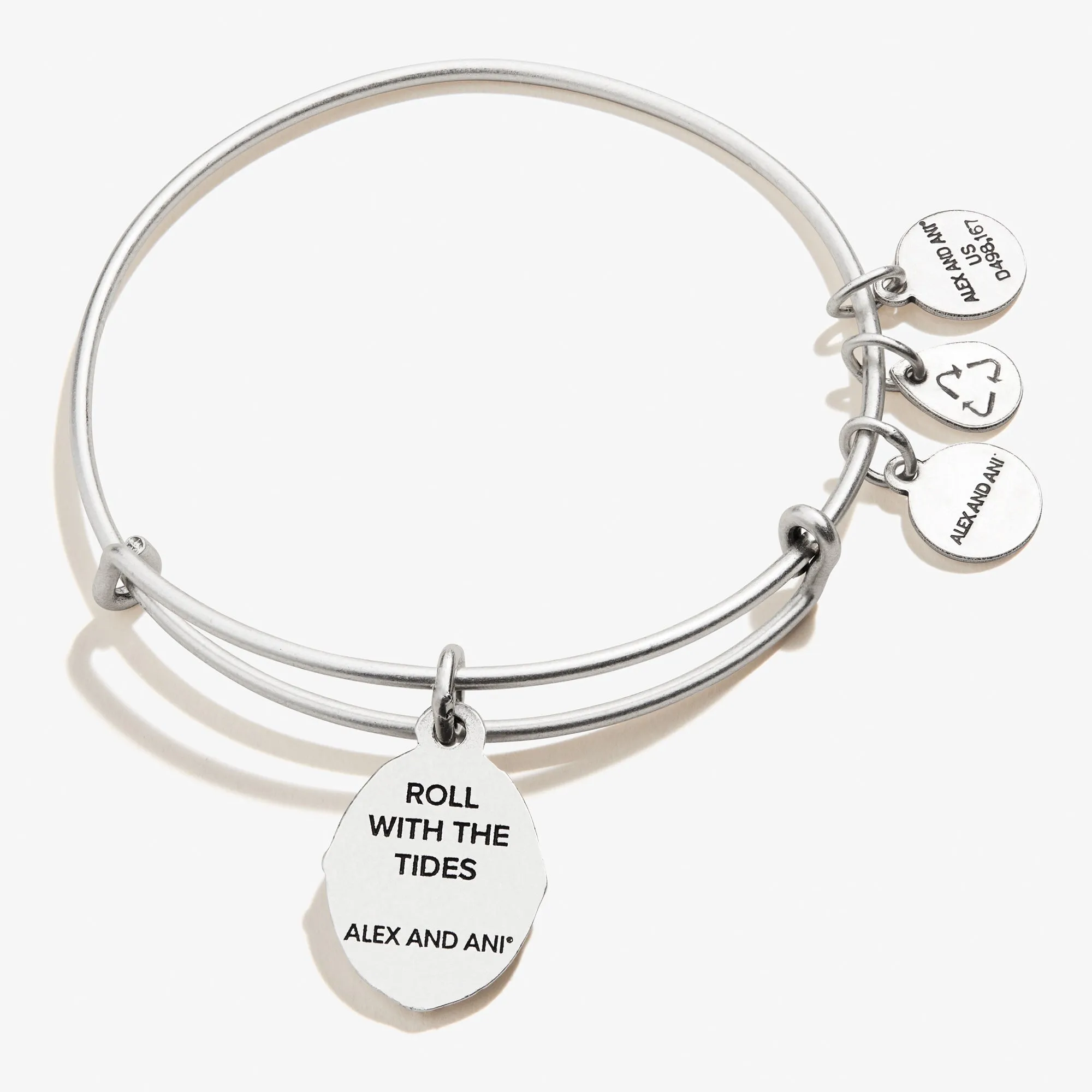 Wave Charm Bangle, 'Roll with the 'Tides'