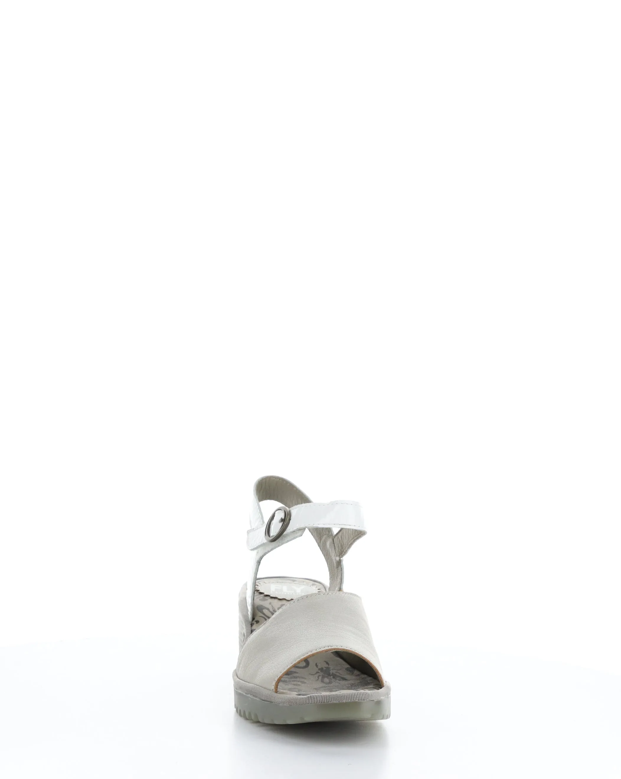 WELY439FLY 001 SILVER/OFF WHITE Velcro Sandals