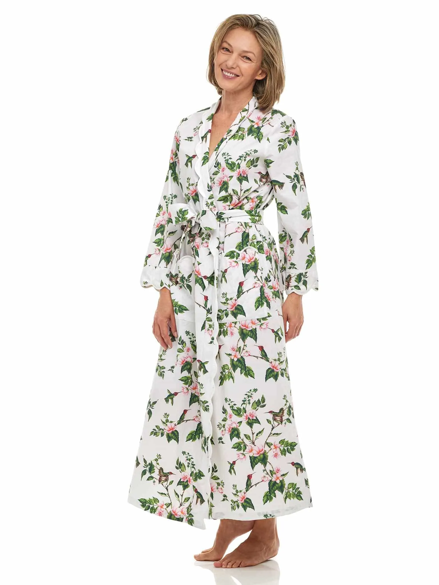 White Hummingbird Classic Robe