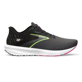 Women's Brooks Launch 10, Black/Blackened Pearl/Green, 7.5 B Medium