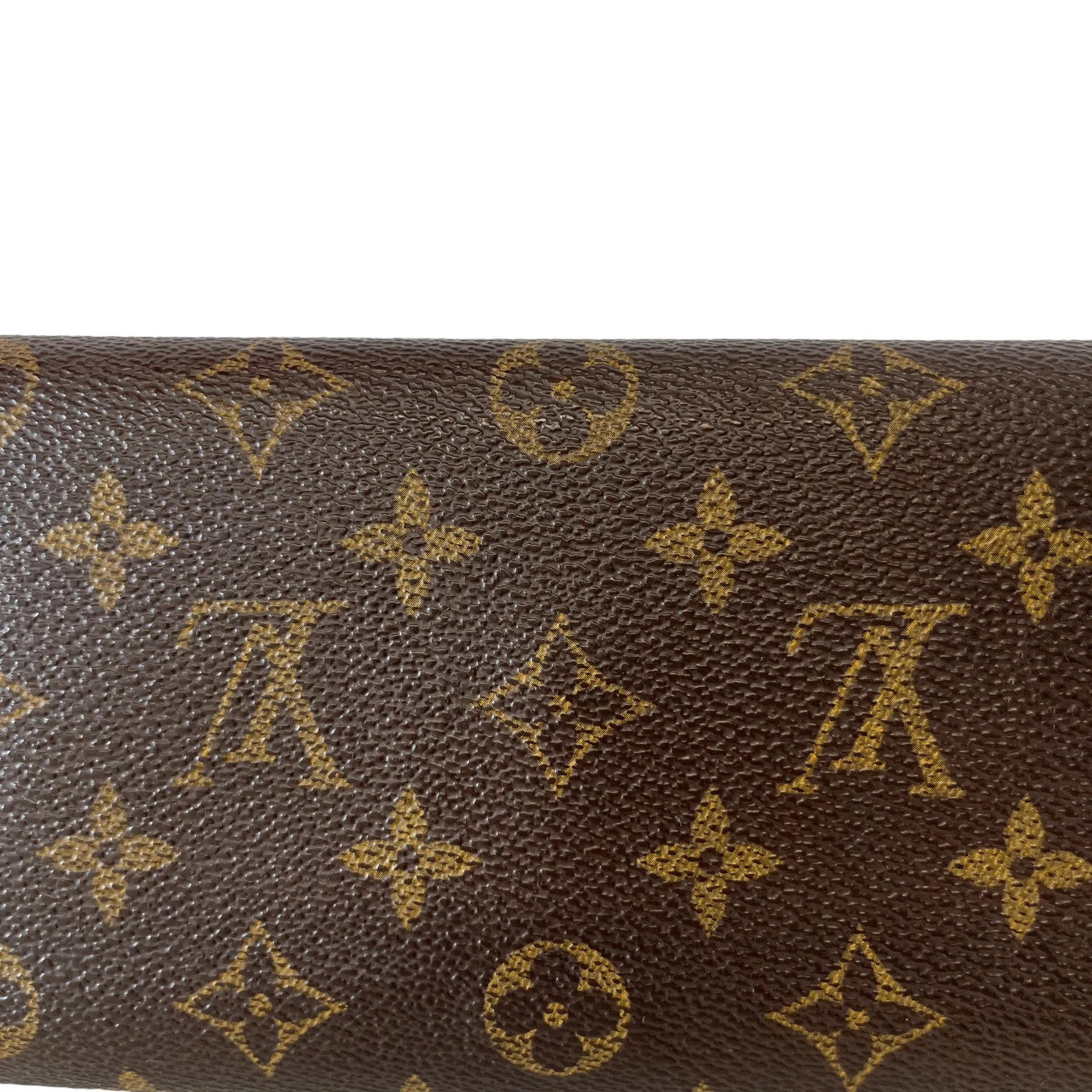 Women's Vintage Monogram Long Wallet Brown