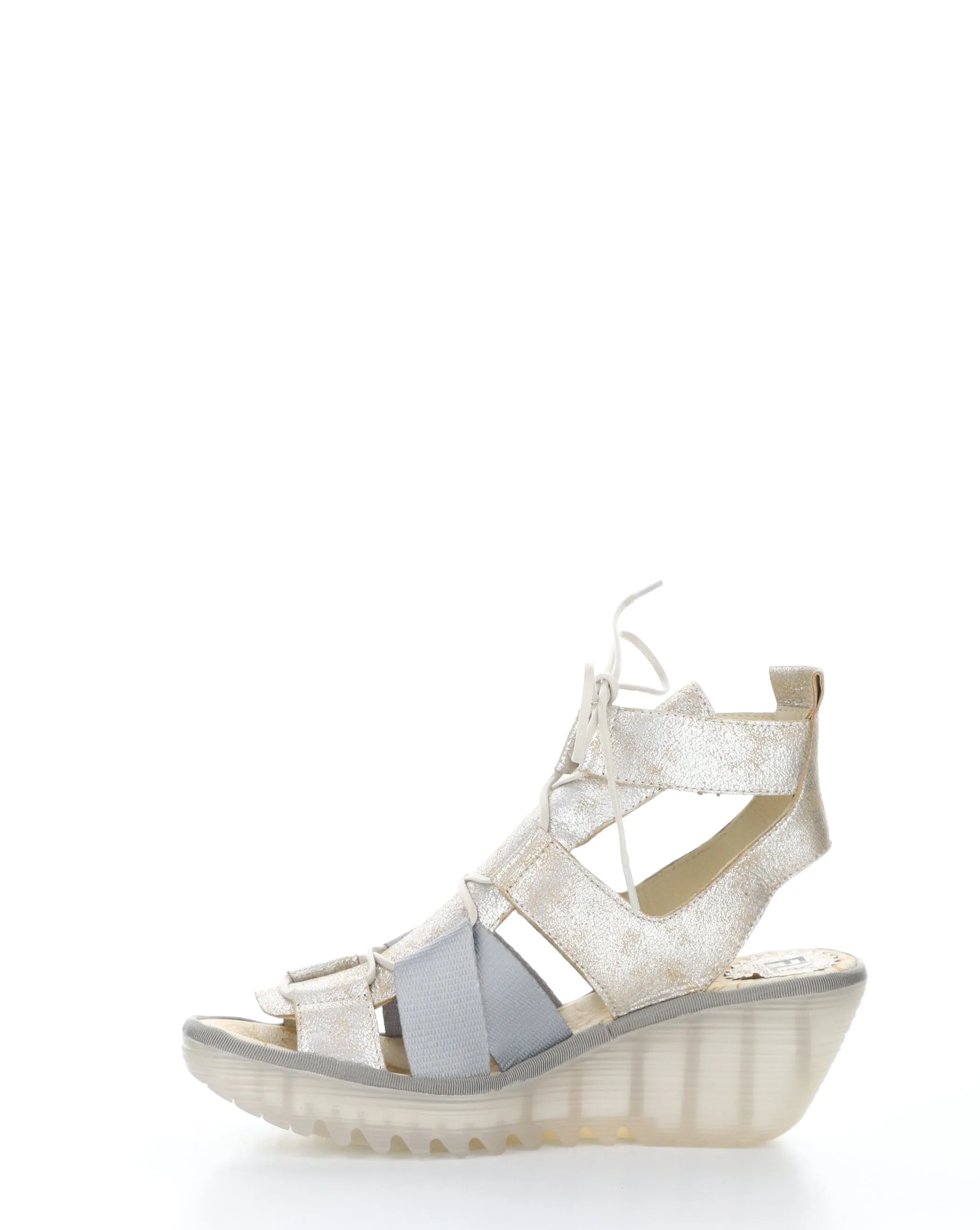 YACA413FLY 002 PEARL Lace-up Sandals